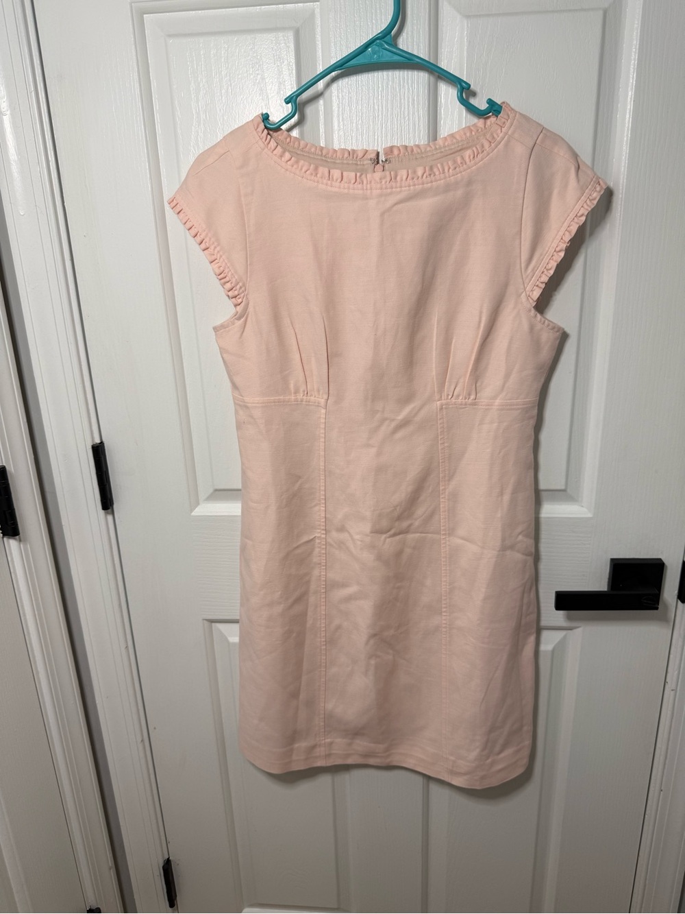 J. Crew Blush Pink Cap-Sleeve Shift Dress